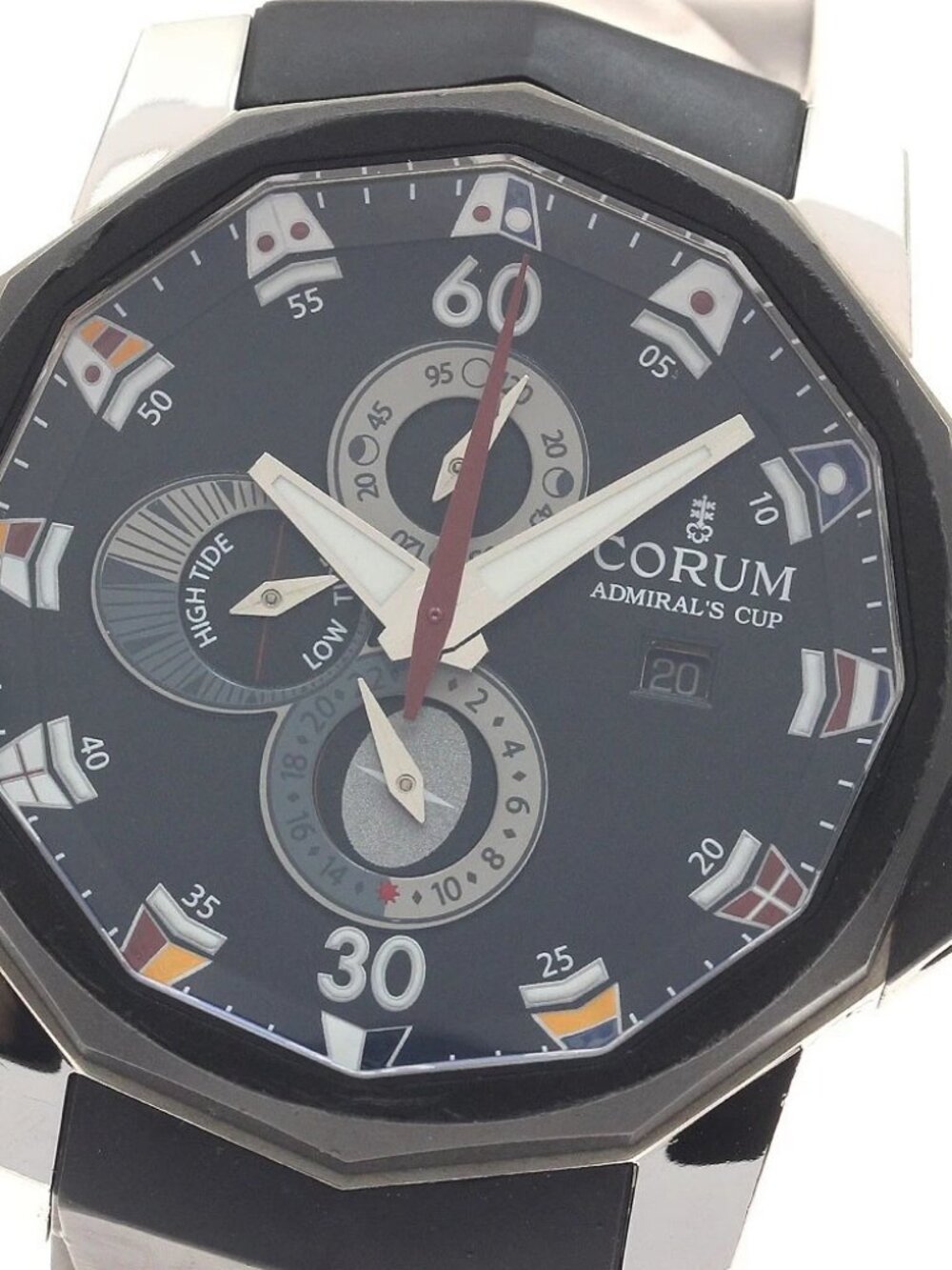 CORUM Admirals Cup Mare 48 01.0005 Moon phase black Dial Automatic Men's_951783